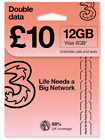 12GB 30 Day Europe SIM Card - Unlimited Local Calls and Text - UK Three Network