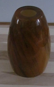 Large Burnt Orange Blown Glass Neckless 1 1/4" Opening Shade Dinette Light Lamp - Imagen 1 de 4