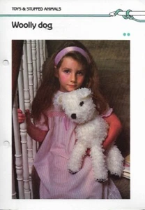 Woolly Fuzzy Dog Stuffed Animal Toy Crochet Pattern Quick & Easy Crochet - Picture 1 of 2