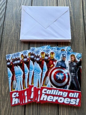 Marvel Avengers Party Invitations With Envelopes - Set Of 16 - Image 1 of 4