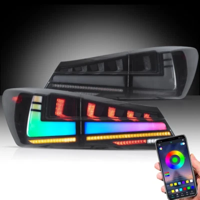 Luces traseras LED RGB para Lexus IS250 IS350 ISF sedán 06-12 puesta en marcha animación Foto 1 de 4