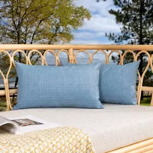 Kevin Textile Pack of 2 Decorative Outdoor Waterproof Fall Throw Pillow Cover... - Picture 1 of 3