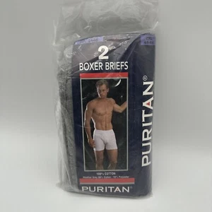 Vintage Puritan Boxer Briefs Cotton 2 XL 44-46 Gray - Picture 1 of 5