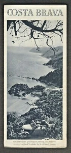 1930's COSTA BRAVA SPAIN Illustrated TRAVEL BROCHURE French Version Tourism - Picture 1 of 4