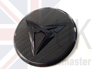 SEAT LEON CUPRA 13-19 GENUINE ENGINE COVER BADGE BLACK 575103940 - Picture 1 of 7
