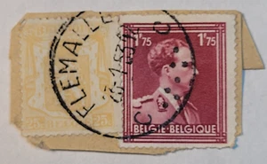Belgien Porto ~ König Leopold III / Wappen ~ gebraucht/veröffentlicht ~ um 1930 ~ 07 - Bild 1 von 6
