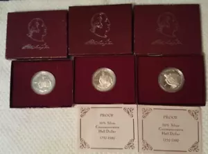 3 - 1982 -S George Washington Silver Proof Half Dollars- see pictures - Picture 1 of 1