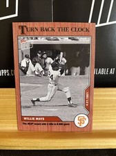 🛑👀 2020 TOPPS NOW TURN BACK THE CLOCK WILLIE MAYS #31 CHERRY PARALLEL 3/7 🔥