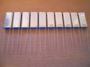 XTAL 96.150 KHz Lot of (10) Crystal Oscillators NEW RARE VINTAGE Ham Military - Picture 1 of 1