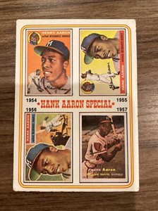 1974 TOPPS #2 HANK AARON SPECIAL 1954-1957