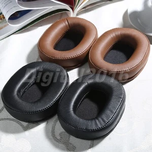 Black/ Brown Replacement Ear Pads For Audio-Technica ATH-MSR7 SX1 Headphones - Picture 1 of 8