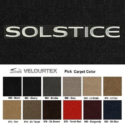 Lloyd Mats Velourtex Pontiac Solstice Logo Floor Mats (2006-2009) Foto 1 de 4