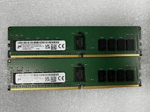 MT Micron 16GB DDR4 3200 Server RDIMM RAM 2Rx8 PC4-25600 18ASF2G72PDZ-3G2J3 288p - Picture 1 of 1