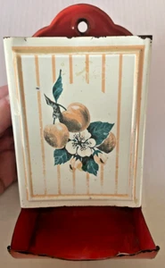 Vintage/Antique - Floral - Red/White- Match Holder - Dispensers - Bild 1 von 4