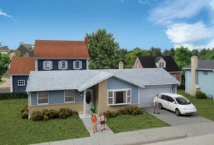 WALTHERS Cornerstone escala 1/87 HO CASA RANCHO adjunto kit de garaje para 2 autos escala 1/87 HO - Imagen 1 de 4