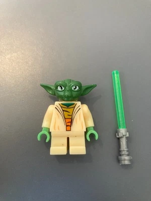 Figurine type lego Star Wars maitre jedi Yoda Force Coruscant conseil Jedi - Photo 1/3