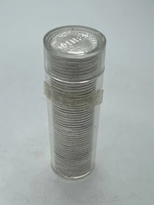 1963 Roosevelt Silber Groschen Rolle mit 50 Edelsteinen Stempelglanz Münzen - Bild 1 von 4