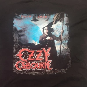 Ozzy Osbourne 2010 North American Tour T-shirt 2XL Rob Halford Black Band Tee - Picture 1 of 8