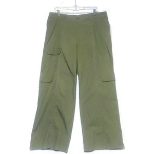 Wild Fable Pants Women's Size Large Cargo Wide Leg Low Rise Green NWT - Picture 1 of 9