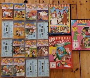 MC Kinder Kassetten Hörspiele Sammlung 16 Stück Bibi+Tina und DVD - Bild 1 von 2