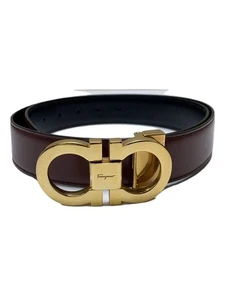[Salvatore Ferragamo] Cinturón BRW Liso Hombre S Fedex Japón - Imagen 1 de 7