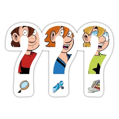 SPREADSHIRT Die Drei Fragezeichen Kids Silhouetten Aufkleber Sticker, max. 10 x 10 cm
