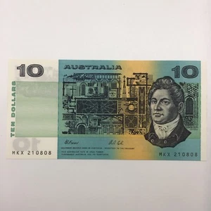 1991 AUSTRALIA 10 Note Fraser Cole General Prefix MKX 210808 Strictly UNC - Picture 1 of 8