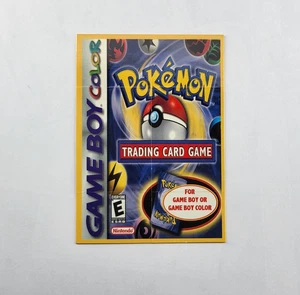 Juego de cartas coleccionables Pokemon 2000 Nintendo Game Boy color abatible anuncio promocional Pikachu - Imagen 1 de 10