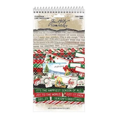 Tim Holtz Idea-ology Christmas Sticker Book 490pcs TH94451