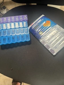5 Pill Planner Organizers Weekly Day Night AM PM Monday-Sunday 5 Daily Holders - Picture 1 of 5