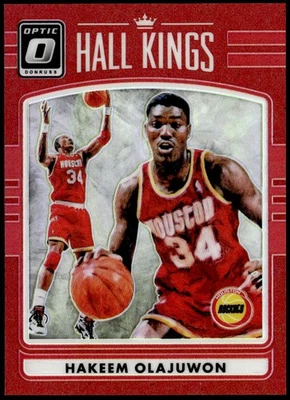 Donruss Optic #18 2016-17 Hakeem Olajuwon Hall Kings rojo #/99 E1 Foto 1 de 2