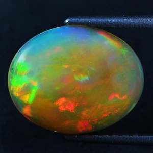 3.47 Cts GLAMOROUS (14 x 11 mm) RAINBOW 3D MULTI FLASHY COLORS PLAY SOLID OPAL - Picture 1 of 6