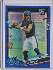 2023 Panini Donruss Optic - Rated Rookie C.J. Stroud #244 Blue Hyper Prizm (RC) - Bild 1 von 2