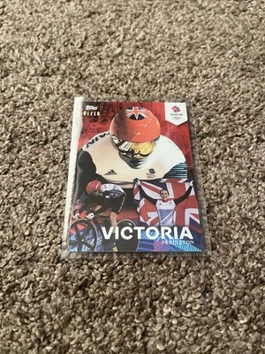 Topps Team GB Victoria Pendleton Red Parallel 01/10 Bookend - Image 1 of 3