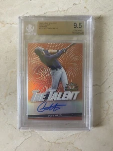 Coby Mayo #/75 Leaf Valiant. The Talent Orange Rookie Auto Orioles BGS9,5/10 - Bild 1 von 2