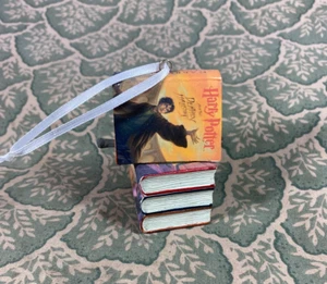 Hallmark Harry Potter Books and Wand Wizarding World Christmas Ornament 2021 - Picture 1 of 4