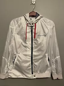 BMW Motorsport Jacket Womens XL White Performance Zip Up Windbreaker (D297) - Picture 1 of 8