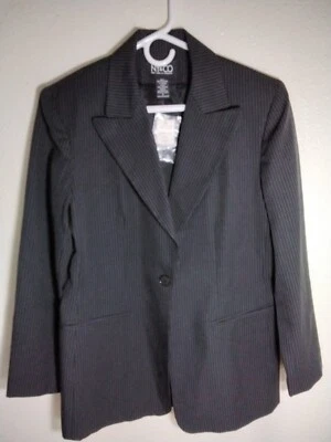 NY & Co Womens Dark Gray Jacket Size 6 Sport Coat New - Image 1 of 3