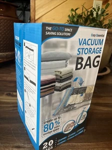 Vacuum Storage Bags Cozy Essential Jumbo Large Medium Small Travel Roll 20 Bags - Picture 1 of 1