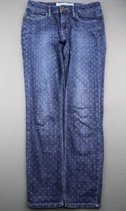 Jeans donna H&M LOGG vita bassa skinny stampato elasticizzato taglia 26 (Msr 27x27) - Foto 1 di 8