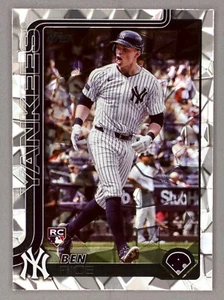 2025 Topps Series 1 Ben Rice #337 Diamante Foil (RC) Yankees ROY Contender? - Picture 1 of 2