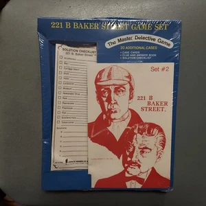 VTG 221 B Baker Street Game Set Set #2 H-O A Master Detective Game SEALED - Picture 1 of 2