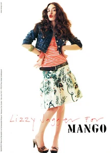 MANGO magazine AD #19 RARE 2005 OOP foreign LIZZY JAGGER hot model SEXY  - Picture 1 of 1