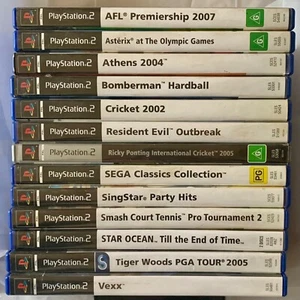 13x PS2 Games Bundle Bulk lot sport kid AFL Vexx Resident Evil Sega Bomberman - Picture 1 of 19