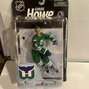 Gordie Howe Autographed Hartford Whaler Green Jersey McFarlane Figure JSA COA - Picture 1 of 5
