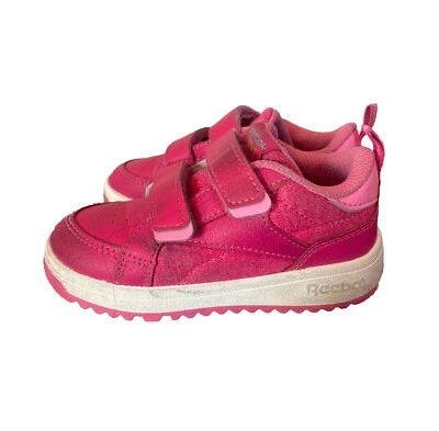 Zapatillas bajas Reebok Weebok con cierre para niños pequeños 7 rosas calientes correas dobles Foto 1 de 4