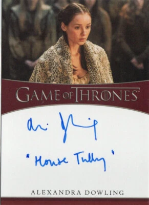 Game of Thrones Iron Anniversary Ser 2 Inscription Auto Alexandra Dowling Roslin - Image 1 of 2