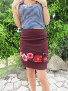 Jupe occasion femme Kenzo violet Taille 34 comme neuve - Imagen 1 de 5