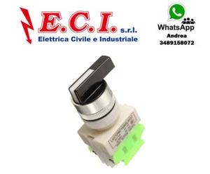 Interruttore Commutatore Rotativo a Tre Posizioni 1-0-2 INCASSO PANNELLO incasso - Picture 1 of 1