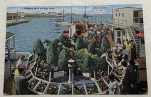 Wishing Well At The Inlet Alantic City, N.J. Postcard (U2) - Picture 1 of 2